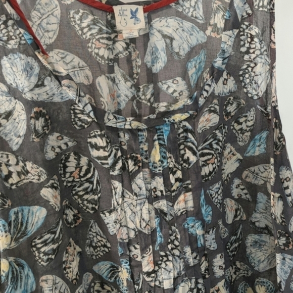 Edme & Esyllte (Anthropologie) butterfly print top - Picture 3 of 4